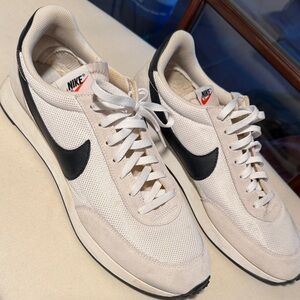 Nike Cream and Black Sneakers